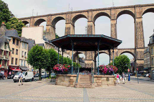 La place des Otages à Morlaix